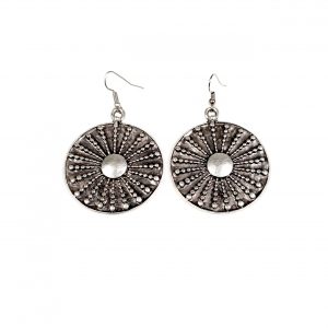 Hand Made Pewter Earrings Plated in 925 Silver - SKU# ALL-3262