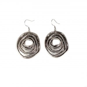 Hand Made Pewter Earrings Plated in 925 Silver - SKU# ALL-3267
