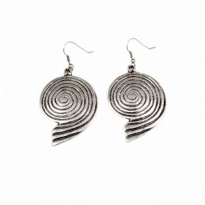 Hand Made Pewter Earrings Plated in 925 Silver - SKU# ALL-3277
