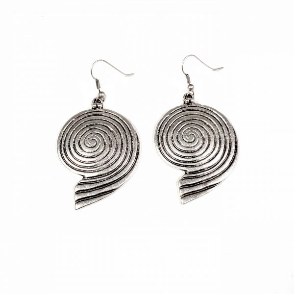 Hand Made Pewter Earrings Plated in 925 Silver - SKU# ALL-3277