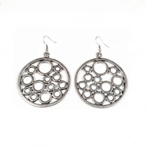 Hand Made Pewter Earrings Plated in 925 Silver - SKU# ALL-3298