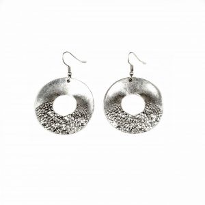 Hand Made Pewter Earrings Plated in 925 Silver - SKU# ALL-3301