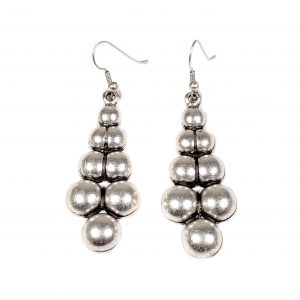 Hand Made Pewter Earrings Plated in 925 Silver - SKU# ALL-3330