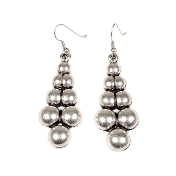Hand Made Pewter Earrings Plated in 925 Silver - SKU# ALL-3330