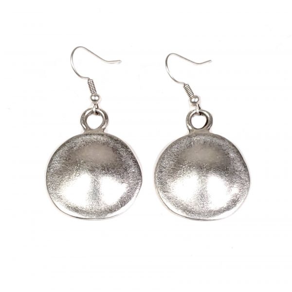 Hand Made Pewter Earrings Plated in 925 Silver - SKU# ALL-3372