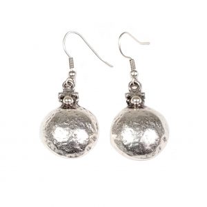 Hand Made Pewter Earrings Plated in 925 Silver - SKU# ALL-3378