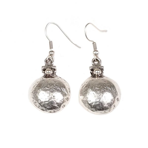 Hand Made Pewter Earrings Plated in 925 Silver - SKU# ALL-3378