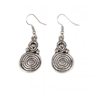 Hand Made Pewter Earrings Plated in 925 Silver - SKU# ALL-3399
