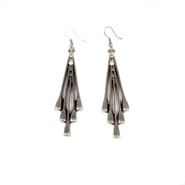 Hand Made Pewter Earrings Plated in 925 Silver - SKU# ALL-3437