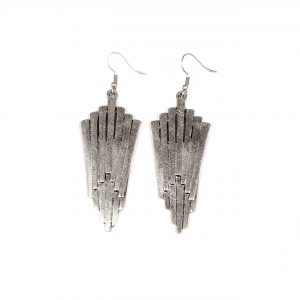 Hand Made Pewter Earrings Plated in 925 Silver - SKU# ALL-3438