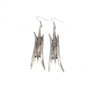 Hand Made Pewter Earrings Plated in 925 Silver - SKU# ALL-3439
