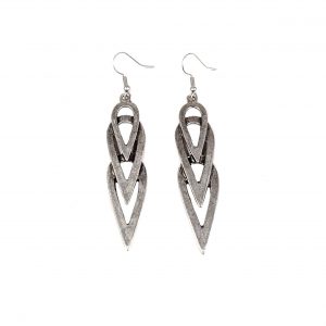 Hand Made Pewter Earrings Plated in 925 Silver - SKU# ALL-3448