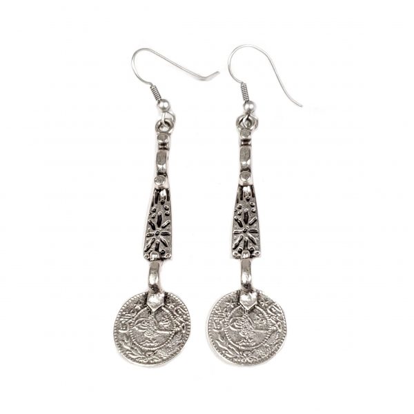 Hand Made Pewter Earrings Plated in 925 Silver - SKU# ALL-3451