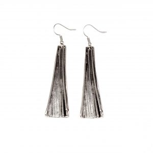 Hand Made Pewter Earrings Plated in 925 Silver - SKU# ALL-3458