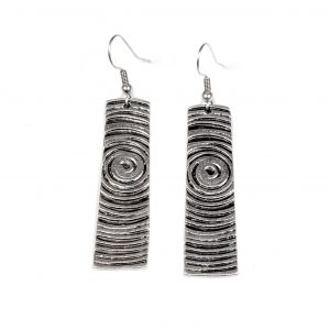 Hand Made Pewter Earrings Plated in 925 Silver - SKU# ALL-3467