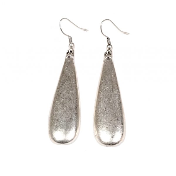 Hand Made Pewter Earrings Plated in 925 Silver - SKU# ALL-3473
