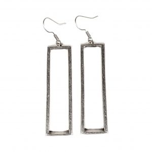 Hand Made Pewter Earrings Plated in 925 Silver - SKU# ALL-3480