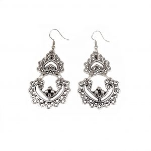 Hand Made Pewter Earrings Plated in 925 Silver - SKU# ALL-3485