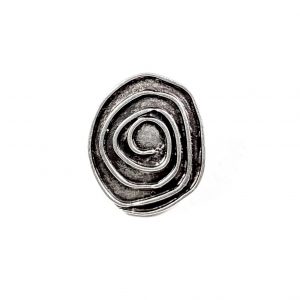 Hand Made Pewter Adjustable Ring Plated in 925 Silver - SKU# ALL-4017