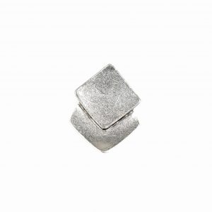 Hand Made Pewter Adjustable Ring Plated in 925 Silver - SKU# ALL-4019
