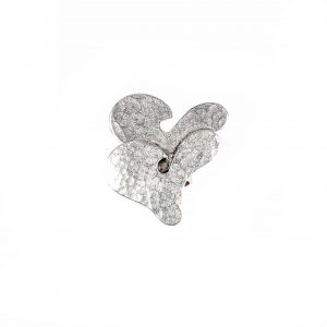 Hand Made Pewter Adjustable Ring Plated in 925 Silver - SKU# ALL-4065