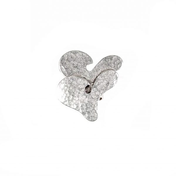 Hand Made Pewter Adjustable Ring Plated in 925 Silver - SKU# ALL-4065