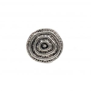 Hand Made Pewter Adjustable Ring Plated in 925 Silver - SKU# ALL-4077