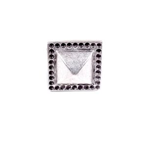 Hand Made Pewter Adjustable Ring Plated in 925 Silver - SKU# ALL-4089