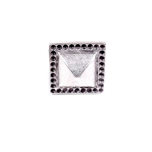 Hand Made Pewter Adjustable Ring Plated in 925 Silver - SKU# ALL-4089