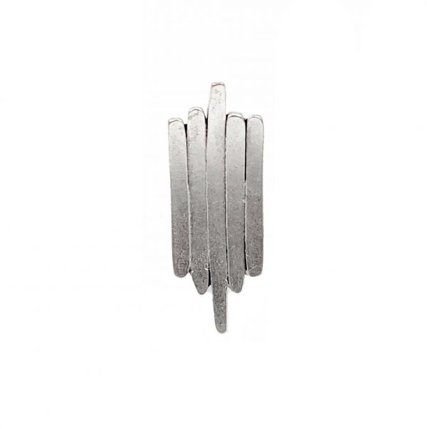 Hand Made Pewter Adjustable Ring Plated in 925 Silver - SKU# ALL-4103