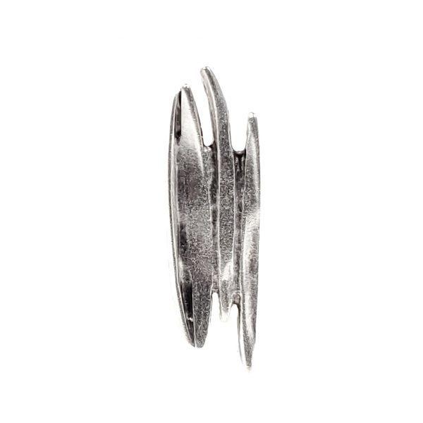 Hand Made Pewter Adjustable Ring Plated in 925 Silver - SKU# ALL-4107