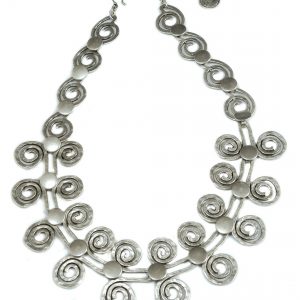 Hand Made Pewter Necklace Plated in 925 Silver - SKU# ALL-1094