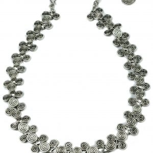 Hand Made Pewter Necklace Plated in 925 Silver - SKU# ALL-1123