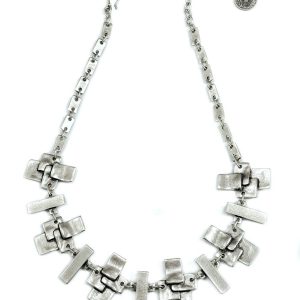 Hand Made Pewter Necklace Plated in 925 Silver - SKU# ALL-1173
