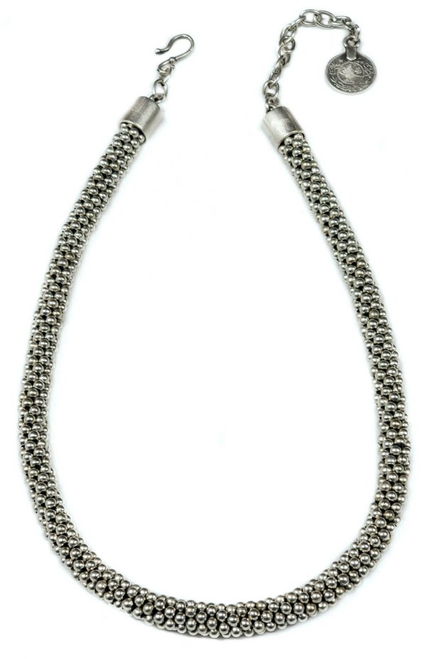 Hand Made Pewter Necklace Plated in 925 Silver - SKU# ALL-1305