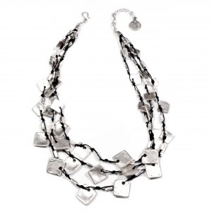 Hand Made Pewter Necklace Plated in 925 Silver - SKU# ALL-1359