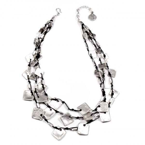 Hand Made Pewter Necklace Plated in 925 Silver - SKU# ALL-1359