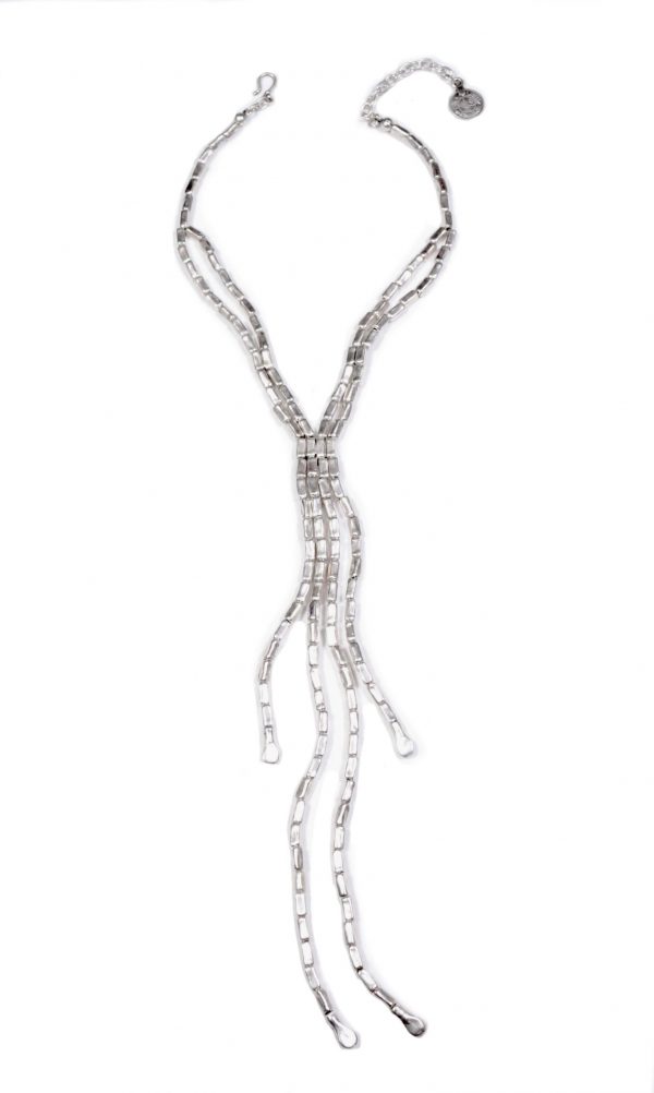 Hand Made Pewter Necklace Plated in 925 Silver - SKU# ALL-1413