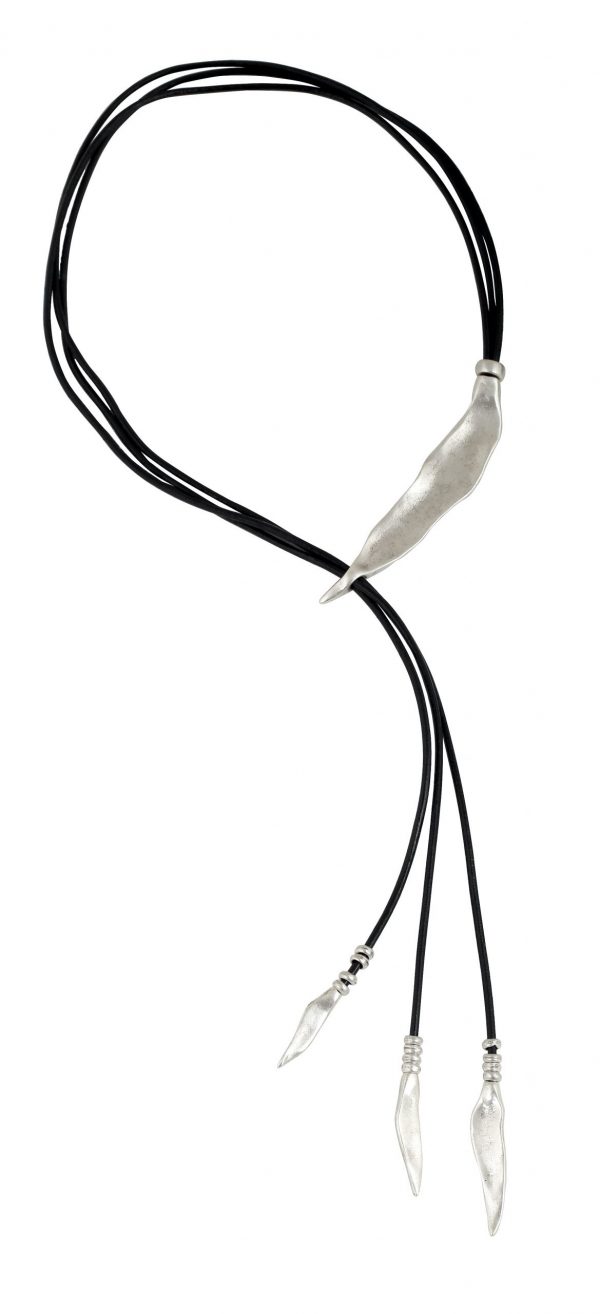 Hand Made Pewter Necklace Plated in 925 Silver - SKU# NN-3064 - Image 2