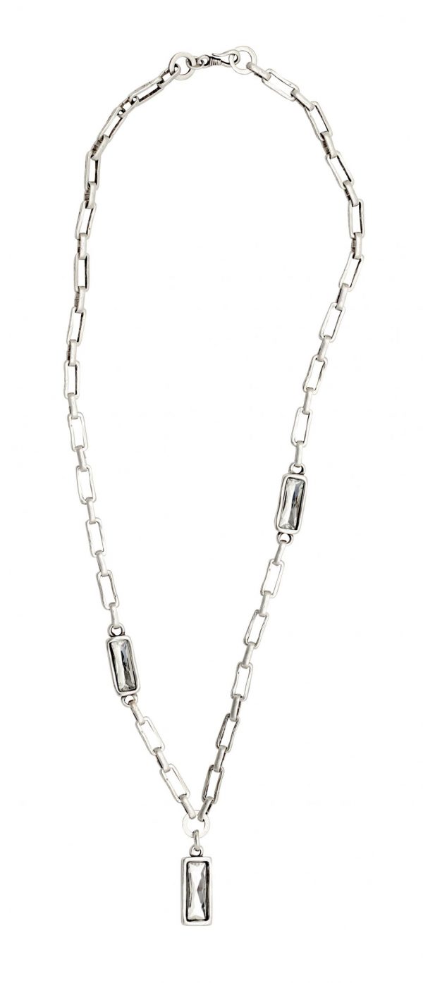 Hand Made Pewter Necklace Plated in 925 Silver - SKU# NN-3105 - Image 2