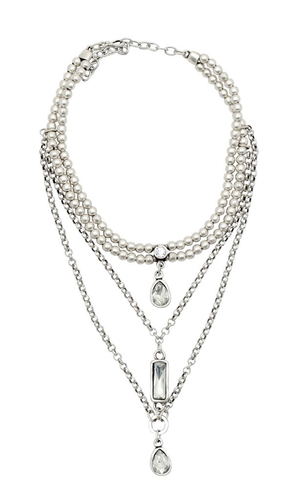 Hand Made Pewter Necklace Plated in 925 Silver - SKU# NN-3126 - Image 2