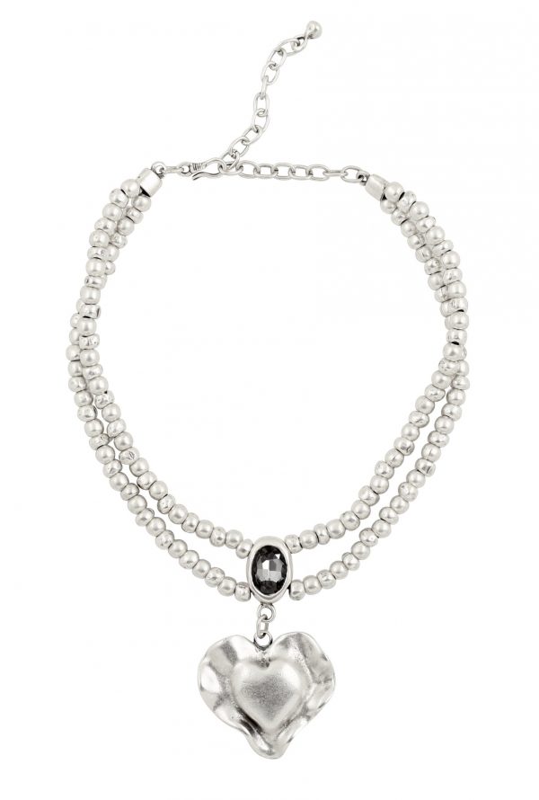 Hand Made Pewter Necklace Plated in 925 Silver - SKU# NN-3130 - Image 2