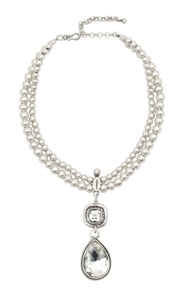 Hand Made Pewter Necklace Plated in 925 Silver - SKU# NN-3131 - Image 2