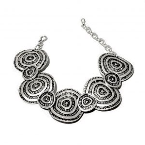 Hand Made Pewter Bracelet Plated in 925 Silver - SKU# ZB-101