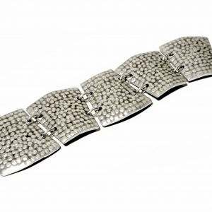 Hand Made Pewter Bracelet Plated in 925 Silver - SKU# ZB-128