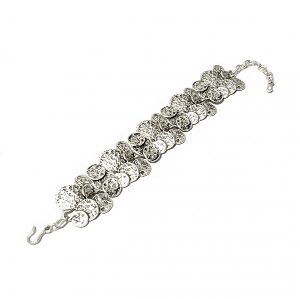 Hand Made Pewter Bracelet Plated in 925 Silver - SKU# ZB-159 - Image 2