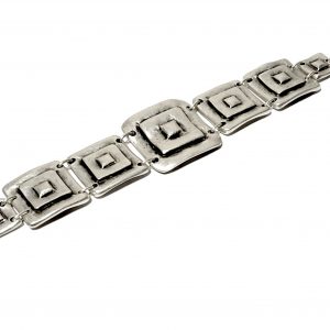 Hand Made Pewter Bracelet Plated in 925 Silver - SKU# ZB-202