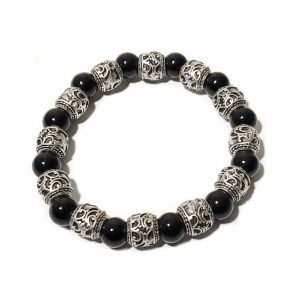 Hand Made Pewter Bracelet Plated in 925 Silver - SKU# ZBB-012