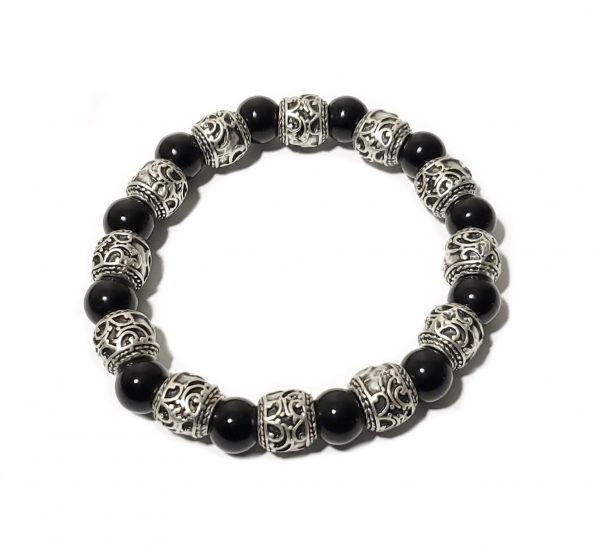 Hand Made Pewter Bracelet Plated in 925 Silver - SKU# ZBB-012