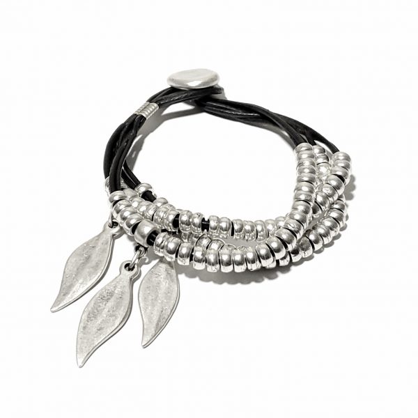 Hand Made Pewter Bracelet Plated in 925 Silver - SKU# ZBL-003